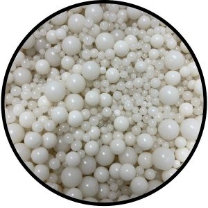 Sugar Pearls White Mix 3 oz