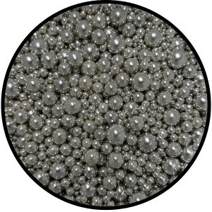 Silver Dragees Mix Size 3 oz