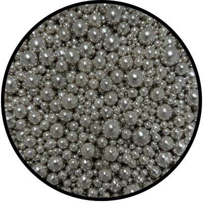 Silver Dragees Mix Size 3 oz