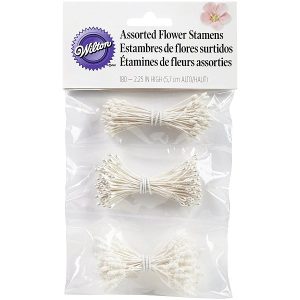 Flower Stamens Set White 3 styles