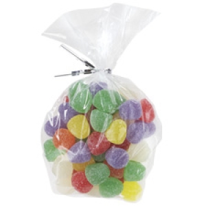 Clear Party Bags with Ties 100 count