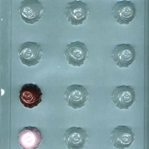 Swirl Bon Bon Mold 12 cavity Each