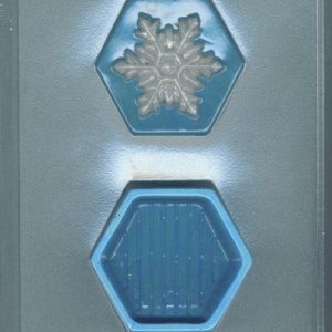 Snowflake Pour Box Mold with Lid Each