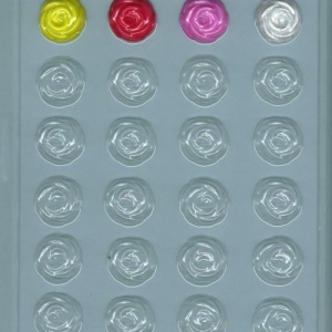 Rose Bite Size Mold 24 cavity Each