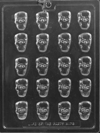 Skull Bite Size Candy Mold 20 cavity Each