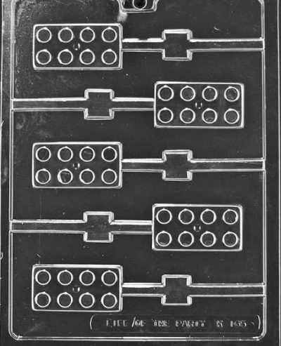 Block Sucker Candy Mold Each