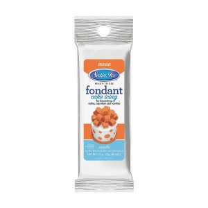 Orange Satin Ice Fondant 4 oz