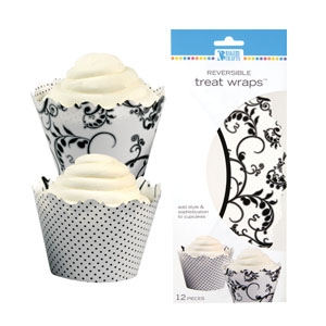 Black/White Rever. Treat Wrap 12 count