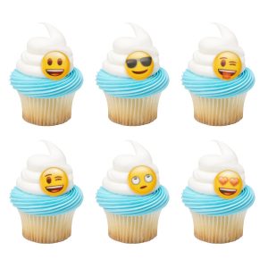 Emoticon (Emoji) Rings 12 count