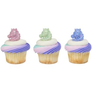 Unicorn Cupcake Rings 12 count
