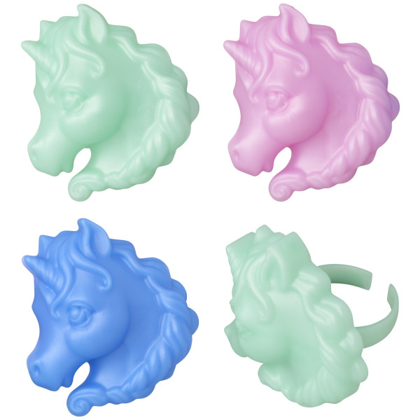 Unicorn Cupcake Rings 12 count - Image 3