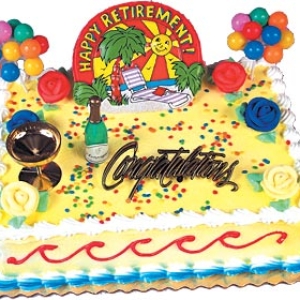 Happy Retirement Cake Kit Each