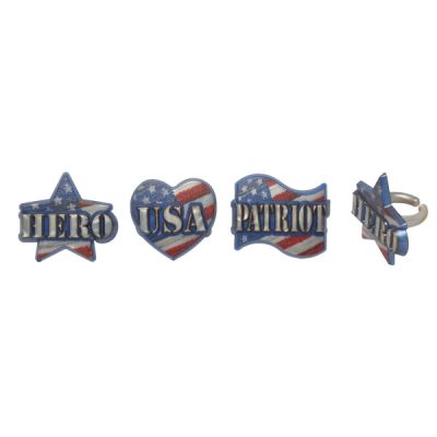 Metallic Hero Rings 12 count