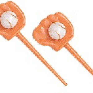 Baseball Glove & Ball Picks 2 1/2″ 12 count