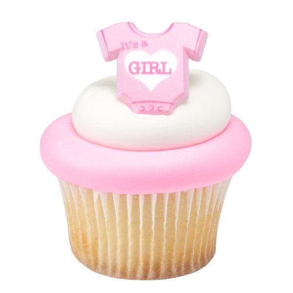 Its A Girl Onesie Rings 12 count
