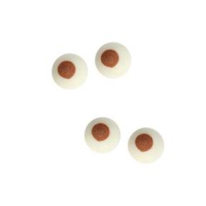 Eyes Brown Crooked Small Royal icing 50 count