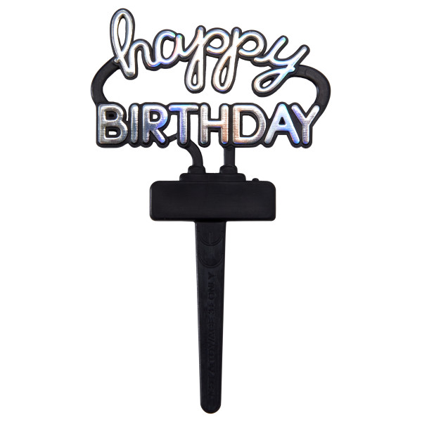 Neon Happy Birthday DecoPics 2 1/2" 12 count