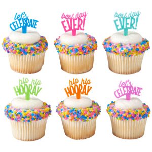 Celebratory Sayings DecoPics 12 count