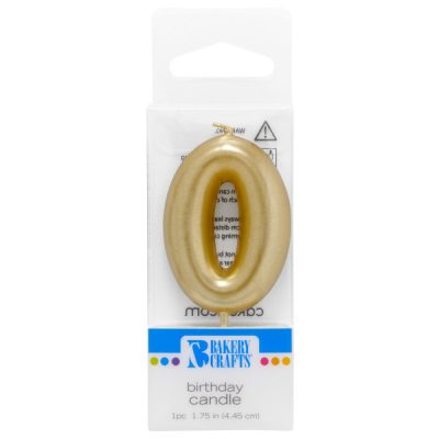#0 Mini Gold Candle 1 3/4" Each
