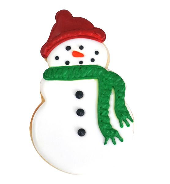 Snowman with Pom Pom Hat Cookie Cutter 4" Each - Image 2