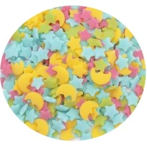 Starry Night PK,BL,GR,YE Quins 4 oz