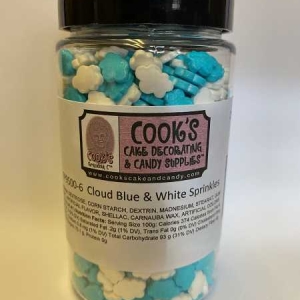 Cloud Blue & White 6 oz