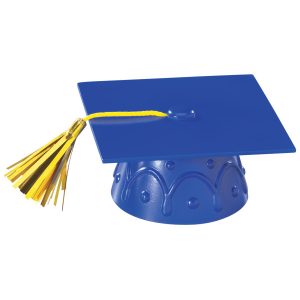 Grad Hat w/Tassel Royal Blue EACH