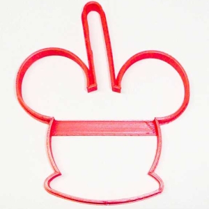 Mickey Mouse Caramel Apple Cookie Cutter Each