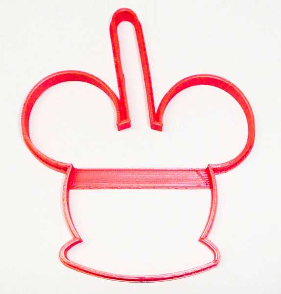 Mickey Mouse Caramel Apple Cookie Cutter Each