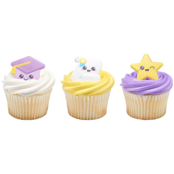 Graduation Characters Rings 12 count