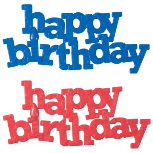 Happy Birthday Block Letter Layon 2 count