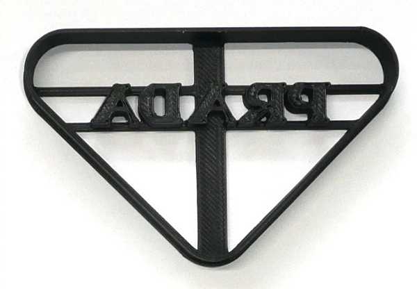 Prada Logo Cookie Cutter