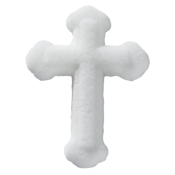 Small White Cross Dec-Ons 12 count