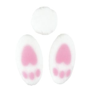 Bunny Tail and Feet Dec-Ons 4 Sets
