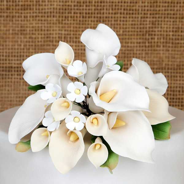 Calla Lily Topper Large Ivory Each