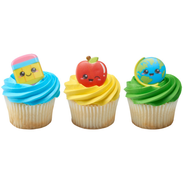 Kawaii Back to School Rings 12 count