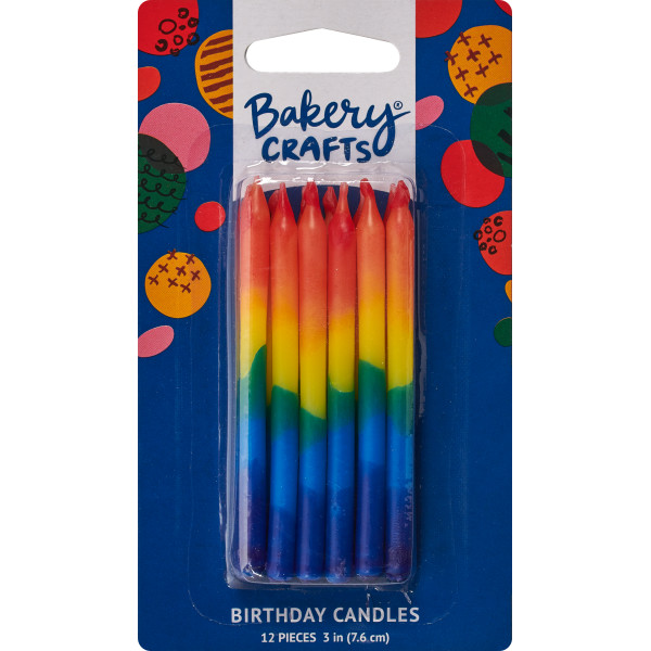 Rainbow Candles 12 count