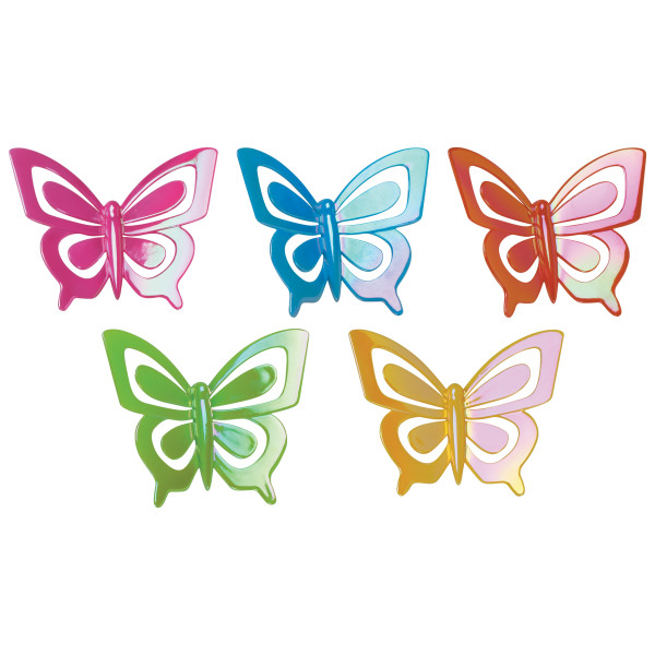 Butterflies Iridescent Assorted 2 count