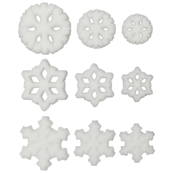 Snowflake Assorted Dec-Ons 9 count