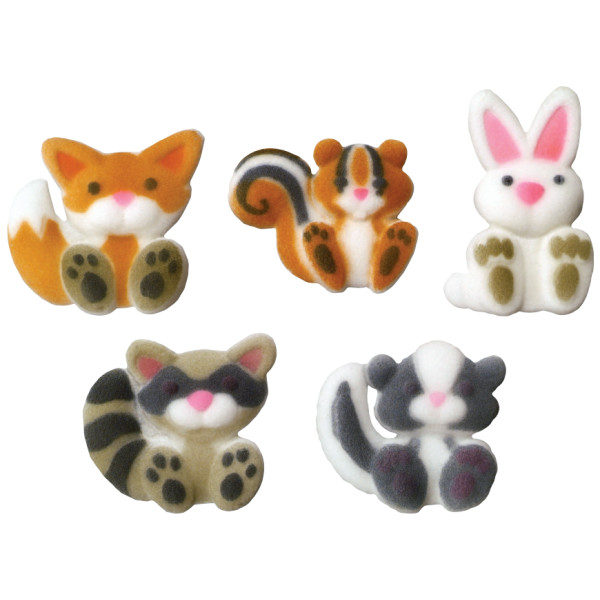 Woodland Animals Assorted Dec-Ons 5 count