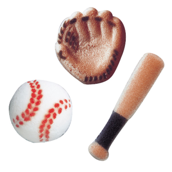 Baseball Assorted Dec-Ons 9 count