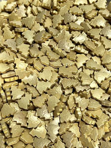 Christmas Tree Gold (Thick) Sprinkles 5 ounce