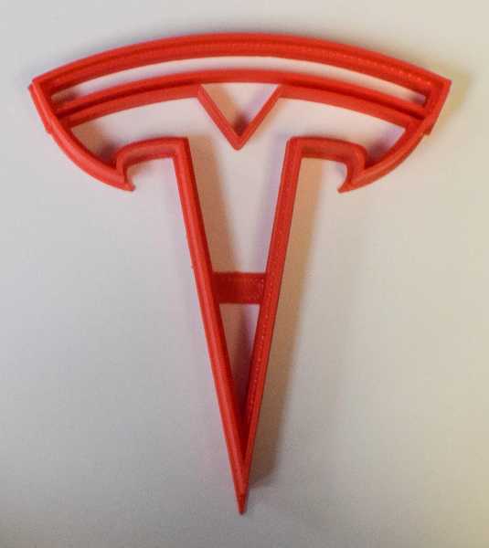 Tesla Emblem Cookie Cutter Each