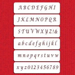 Stencil Alphabet Cake