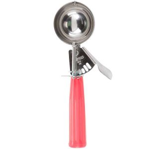 No 24 Portion Disher 1.33 oz Red Handle Each