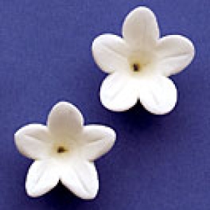 Hyacinth Flower White 1.25″ 6 count