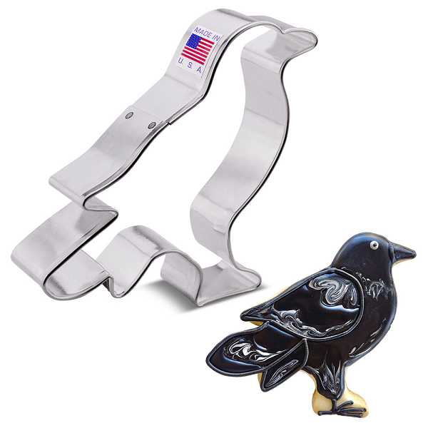 Crow Cookie Cutter 4.15" each