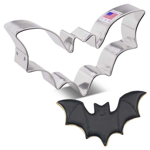Bat Halloween Cookie Cutter 2.7"x 4.9" Each