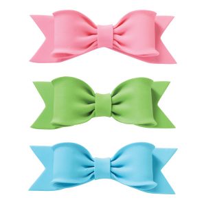Pastel Bow Gum Paste 6″ Each