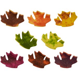 Fall Leaves Assorted Gum Paste 6 count
